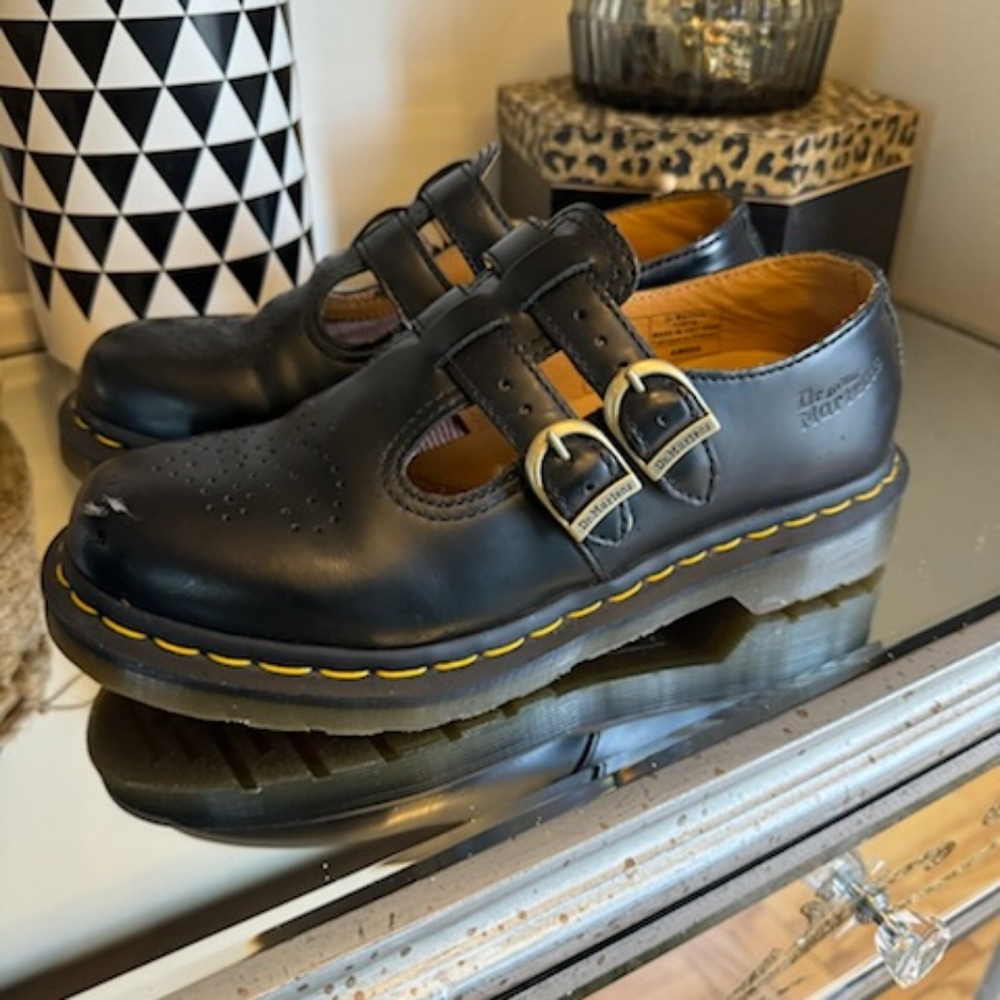 Dr. Martens women's 8065 black leather Mary Jane's